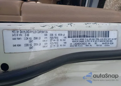 2000 Jeep Grand Cherokee Laredo from USA, damaged, VIN 1J4G248S3YC302215